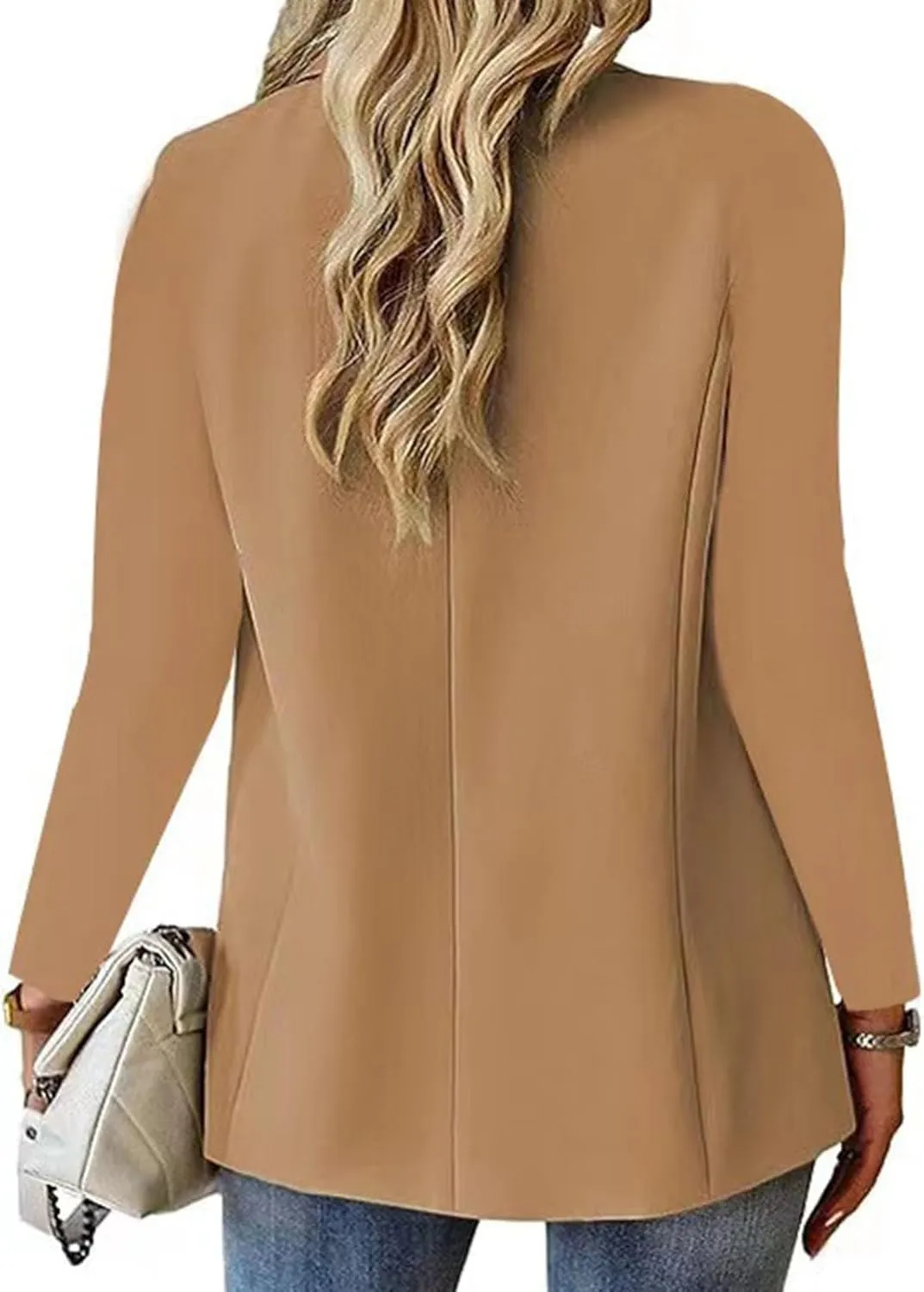 Blazers for Women 2025 Summer Lightweight Business Casual Open Front Long Sleeve Suit Jackets Slim Fit Jackets