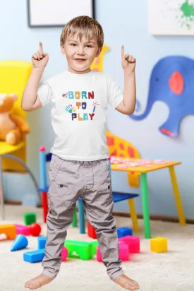 Born To Play Holi T-Shirt For Boy