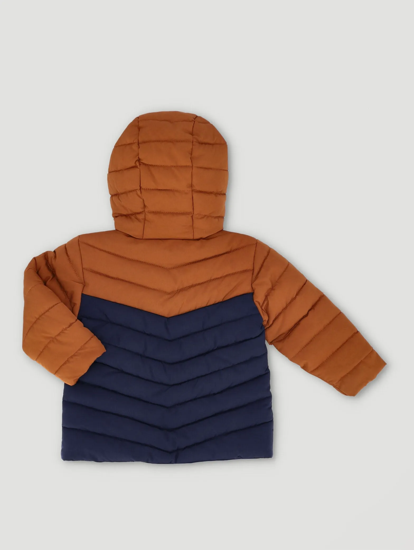 Boys Chevron Colourblock Puffer