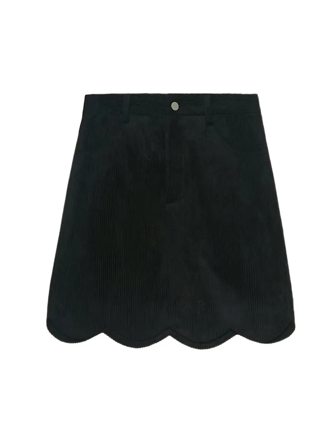 Corduroy Short High-waist Skirt