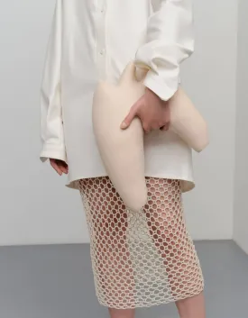 Crochet Midi Skirt - Ivory