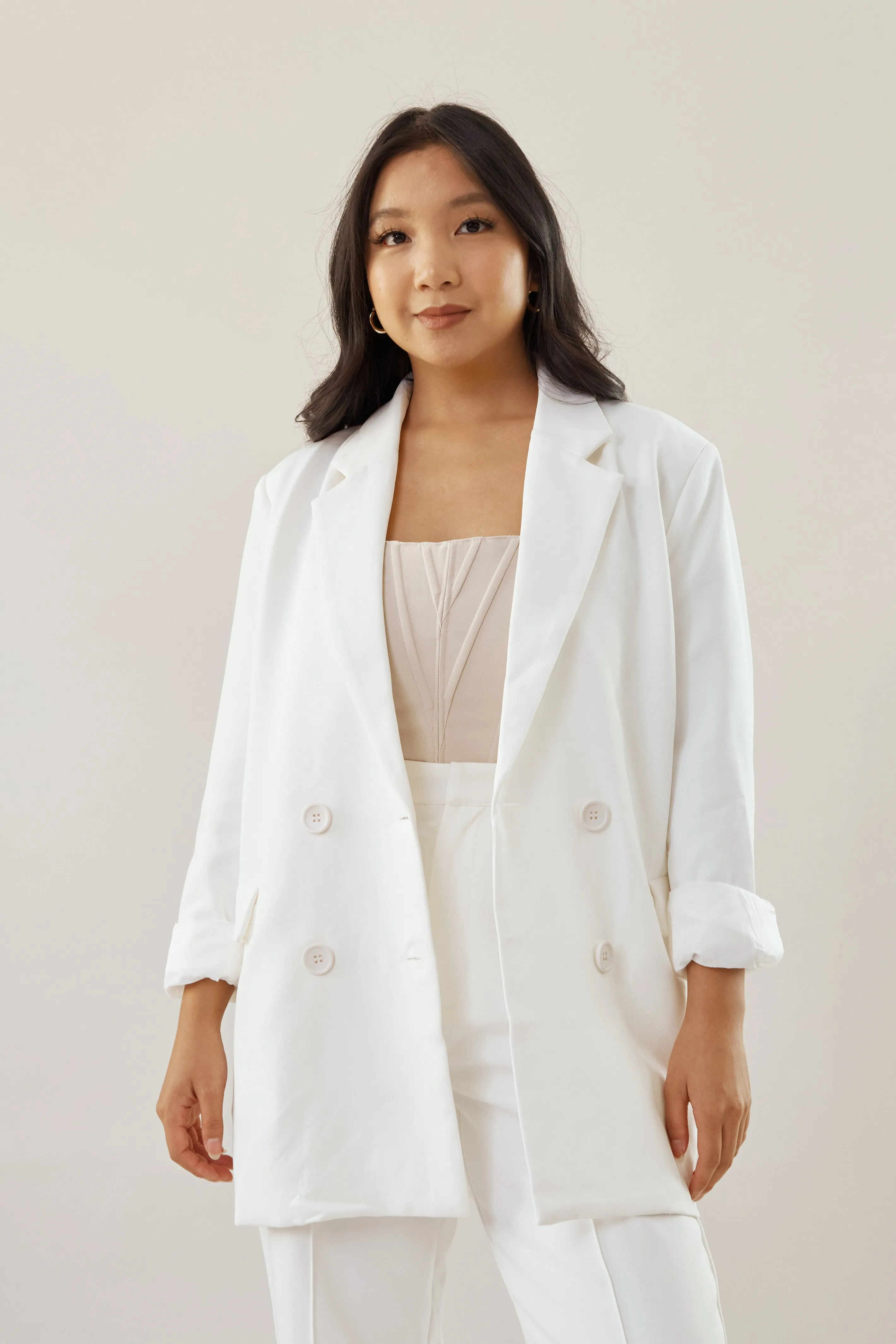 Downtown Blazer - White
