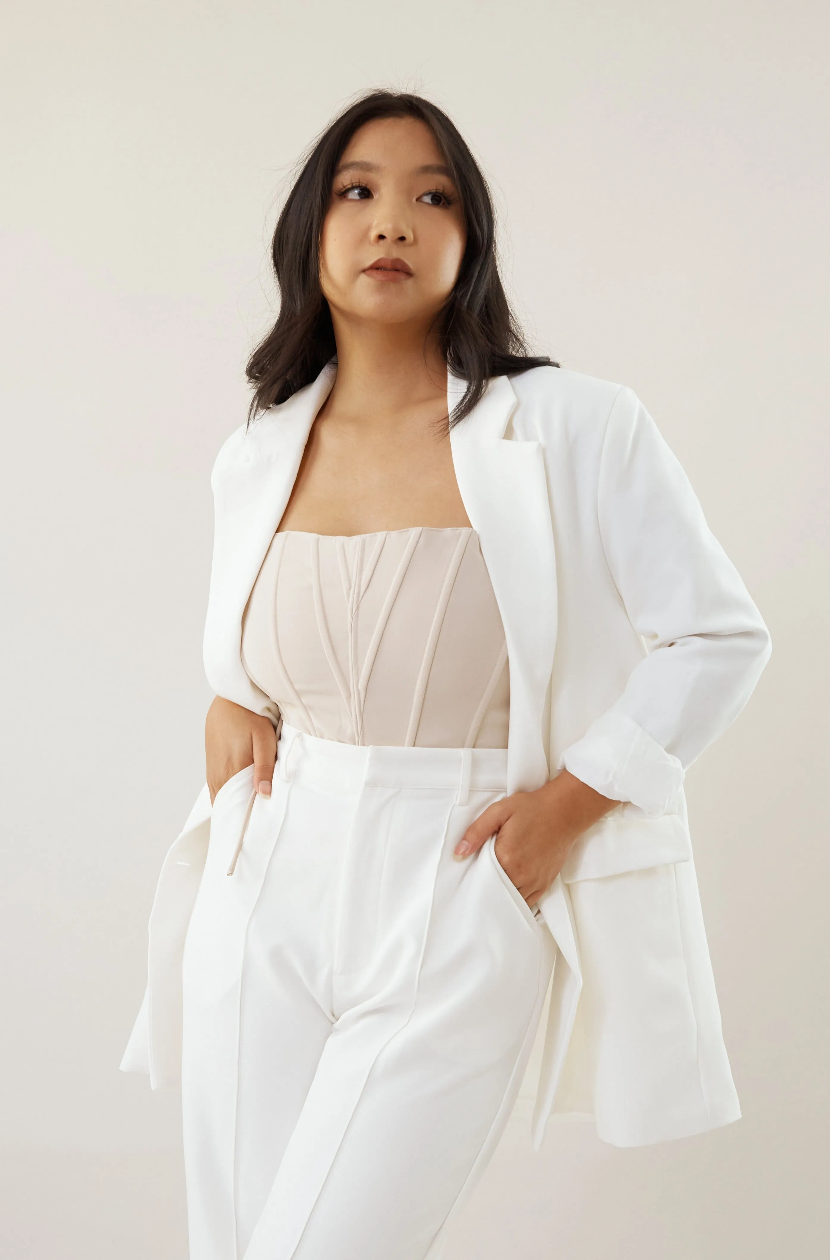 Downtown Blazer - White