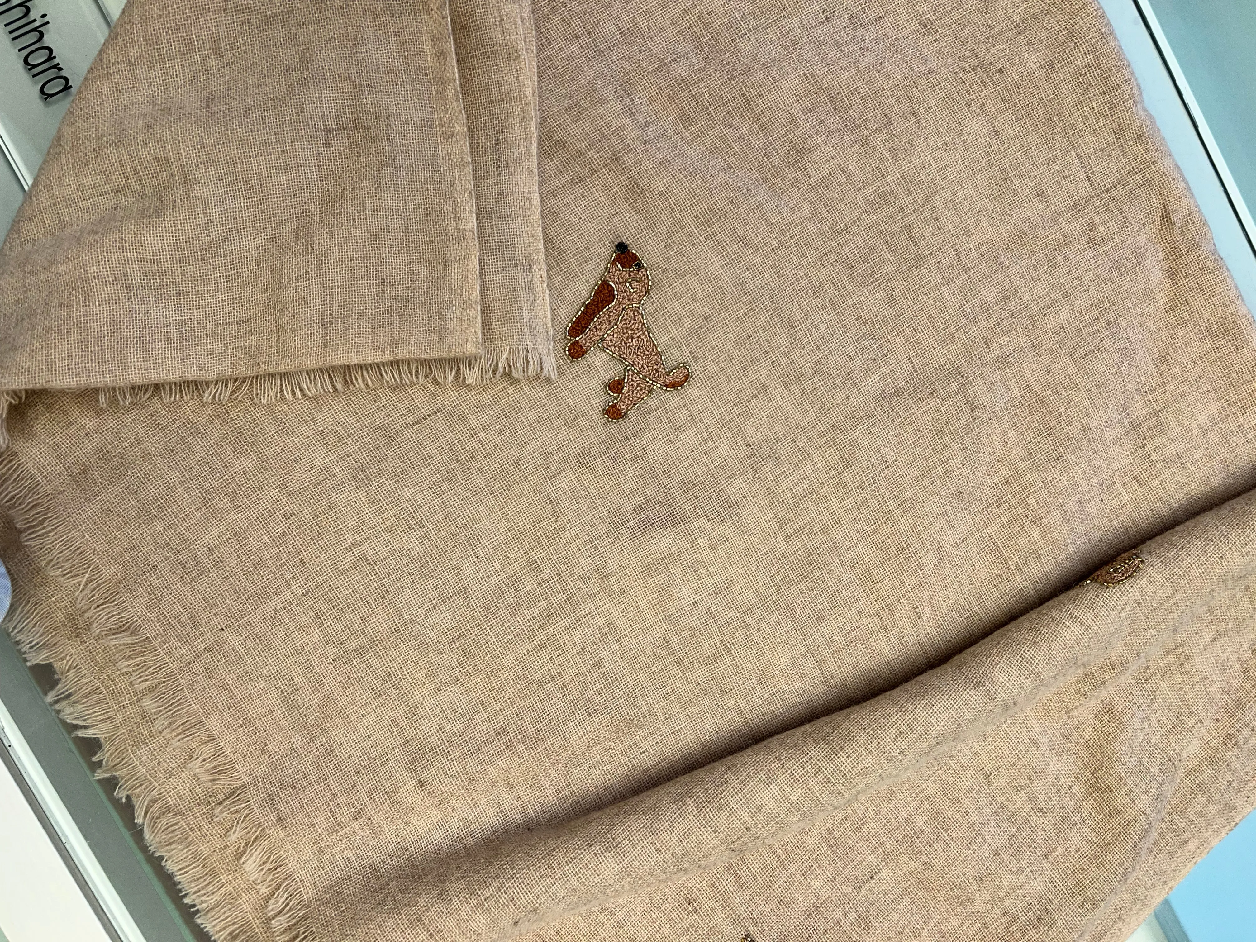 Dusty Peach Dog Scarf