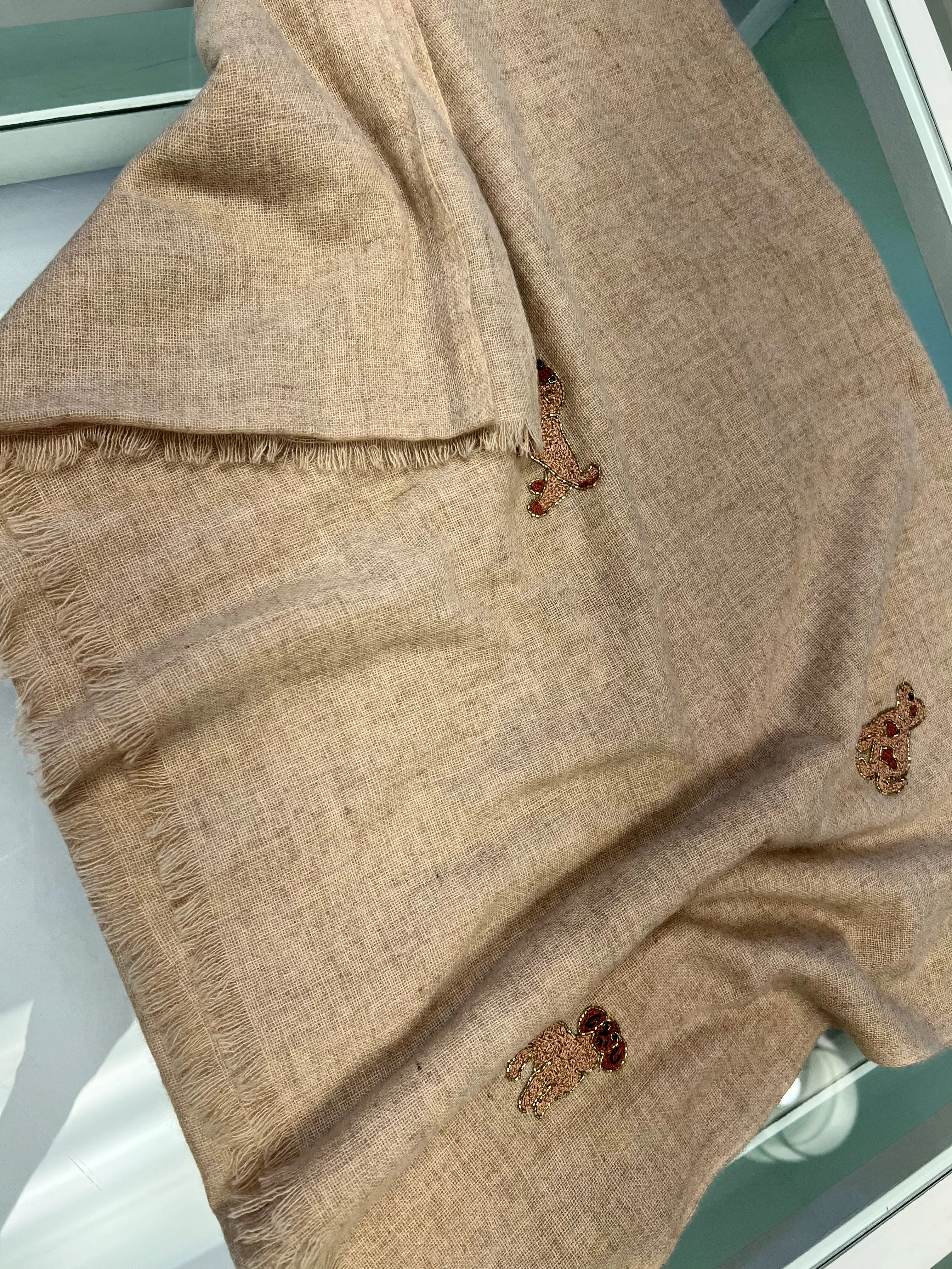 Dusty Peach Dog Scarf