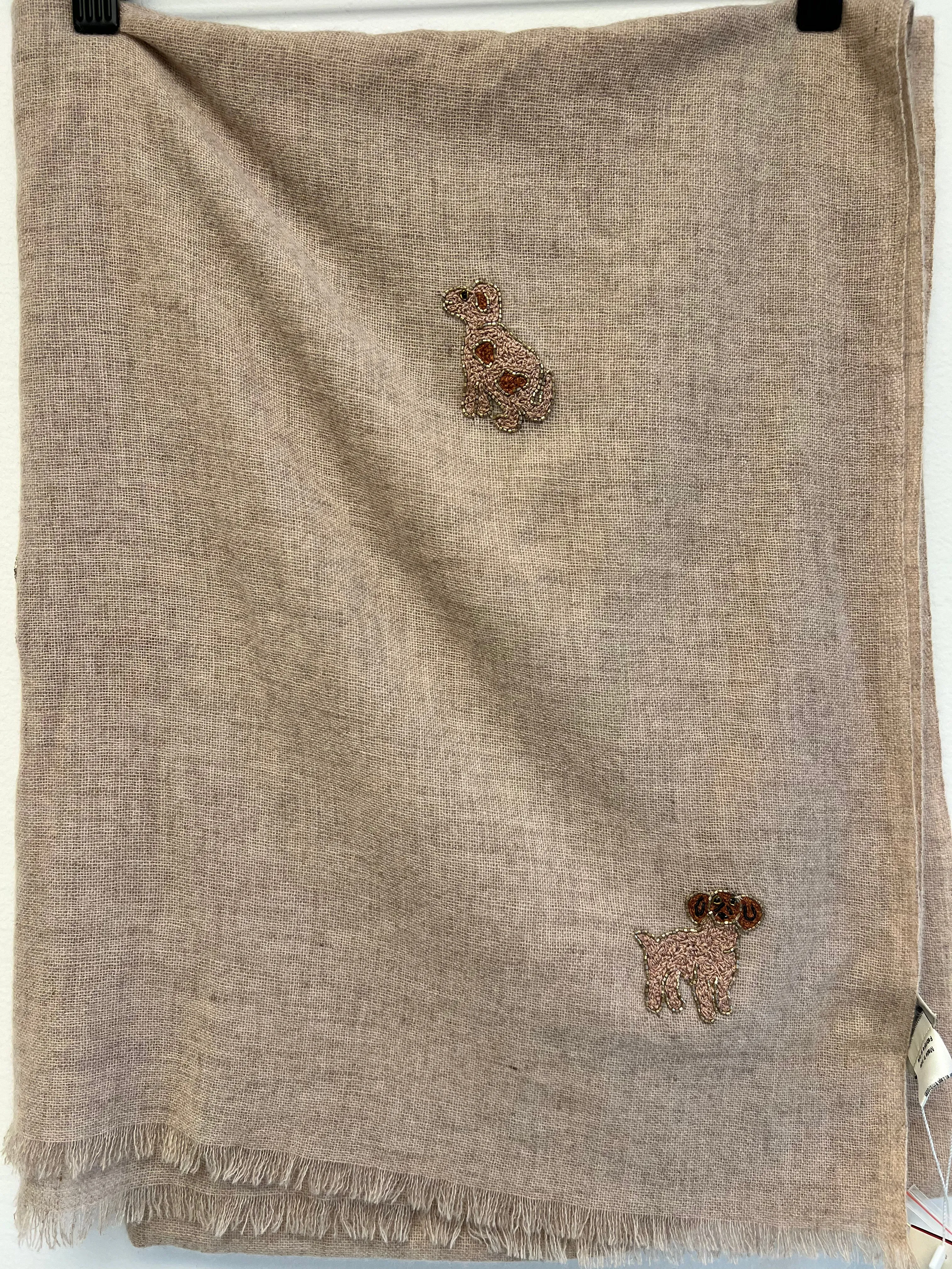 Dusty Peach Dog Scarf