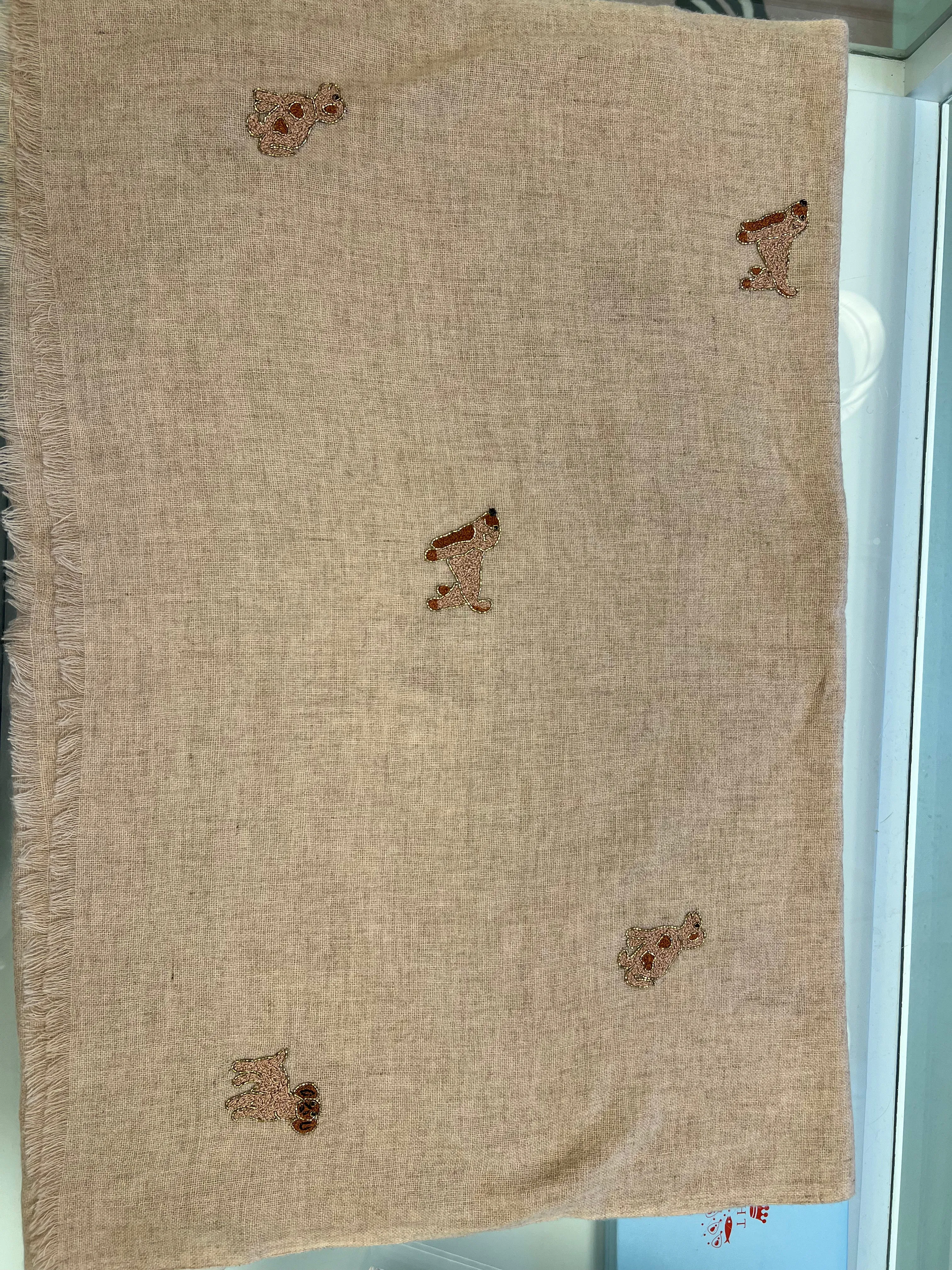 Dusty Peach Dog Scarf