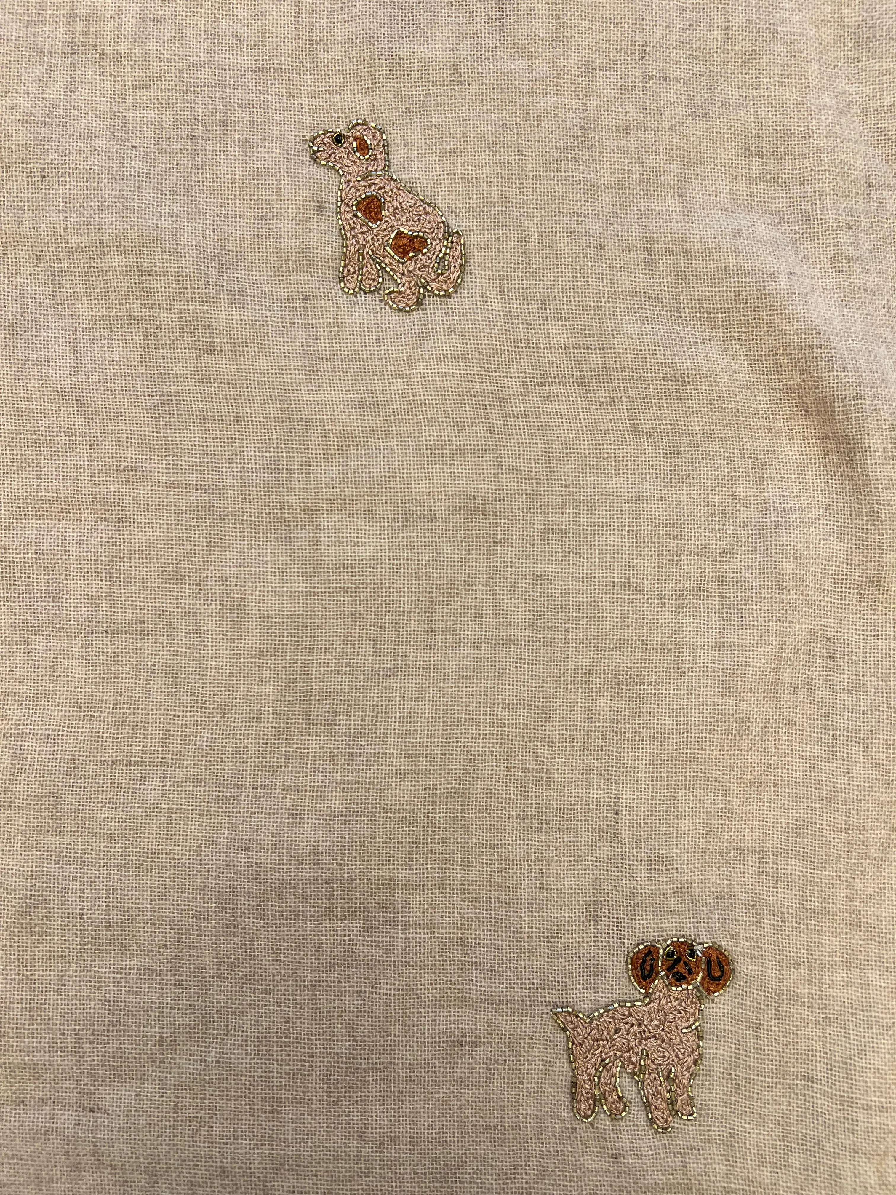 Dusty Peach Dog Scarf