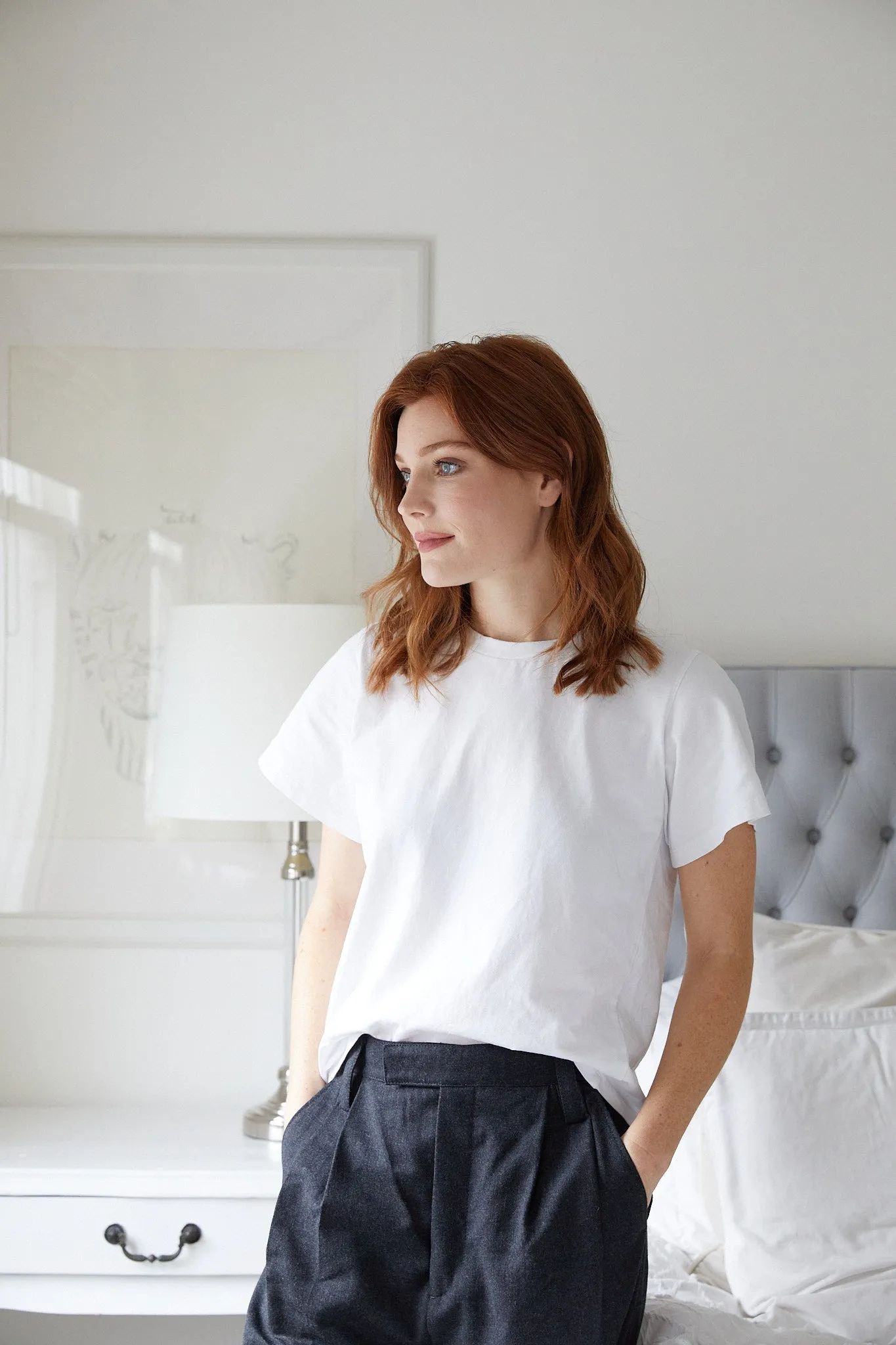 ELLE-RELAXED FIT CREW NECK SHORT SLEEVE T-SHIRT