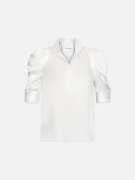 Gillian Top -- Glossy Off White