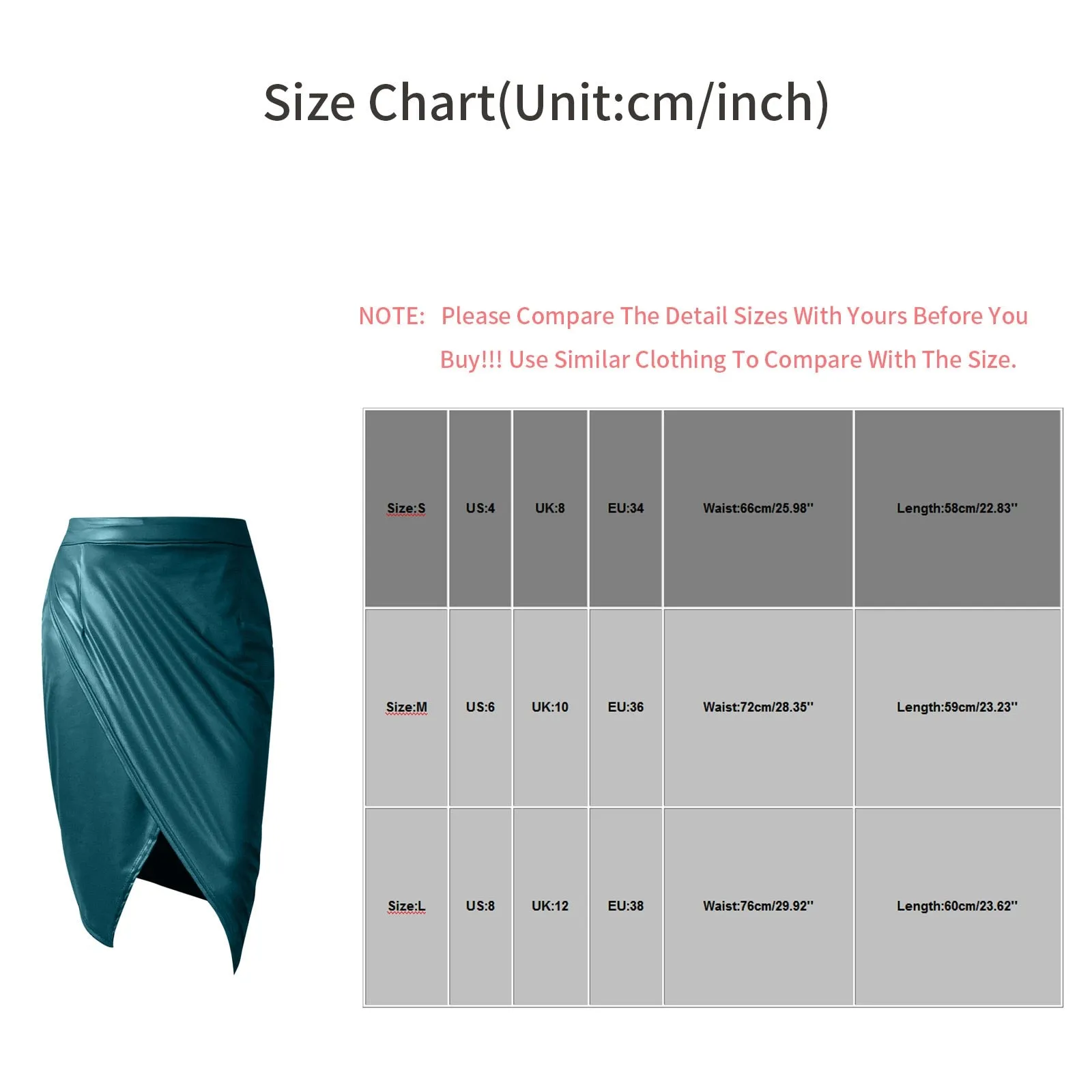 High Waist Faux Leather Pleated Skirt