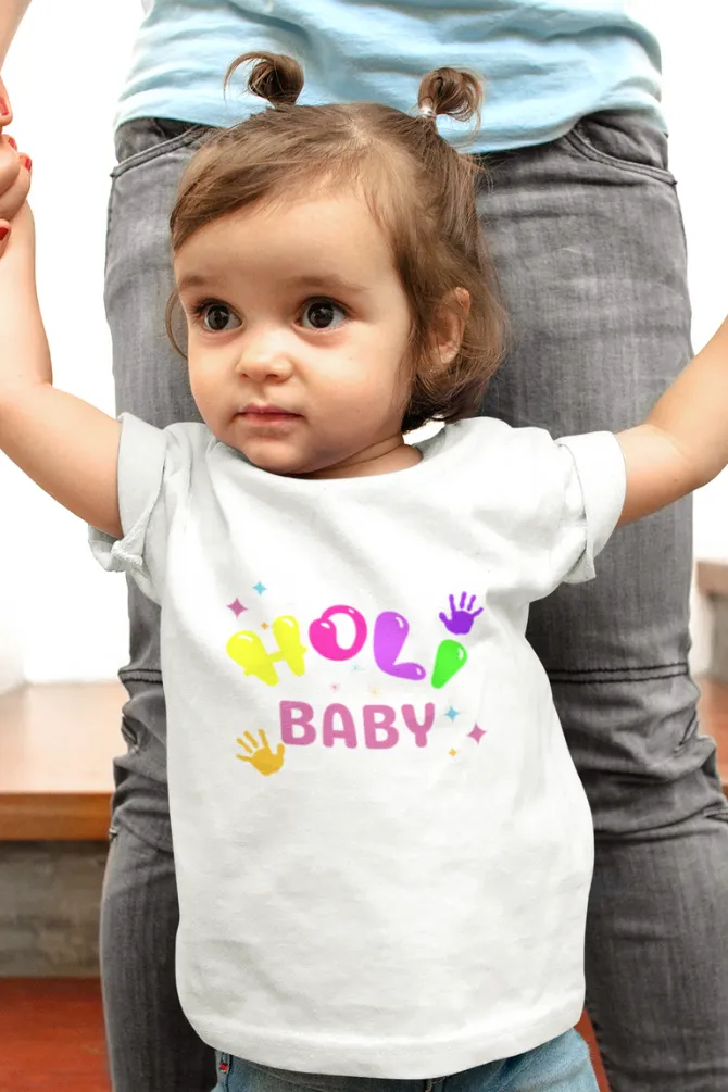 Holi Baby T-Shirt For Girl