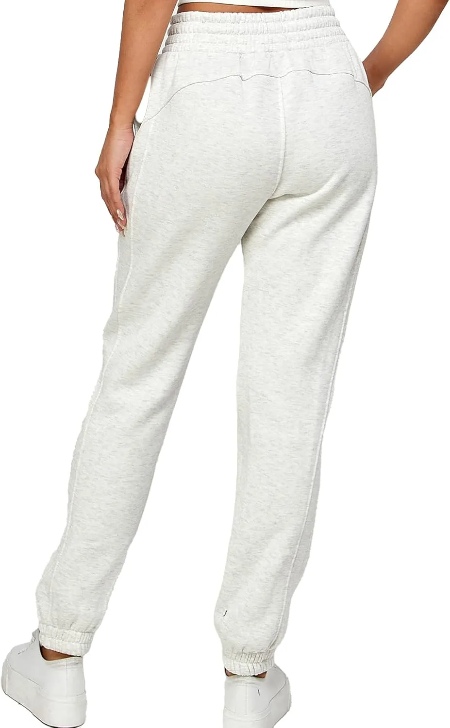 IUUI Women's High Waisted Sweatpants Fleece Joggers Pockets Cotton Lounge Athletic Baggy Pants