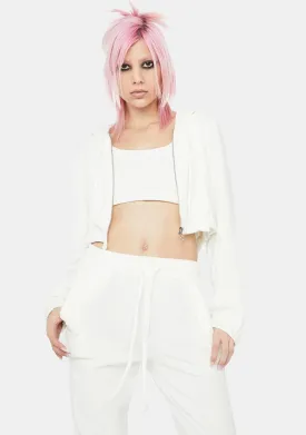 Ivory One More Time Velour Tracksuit