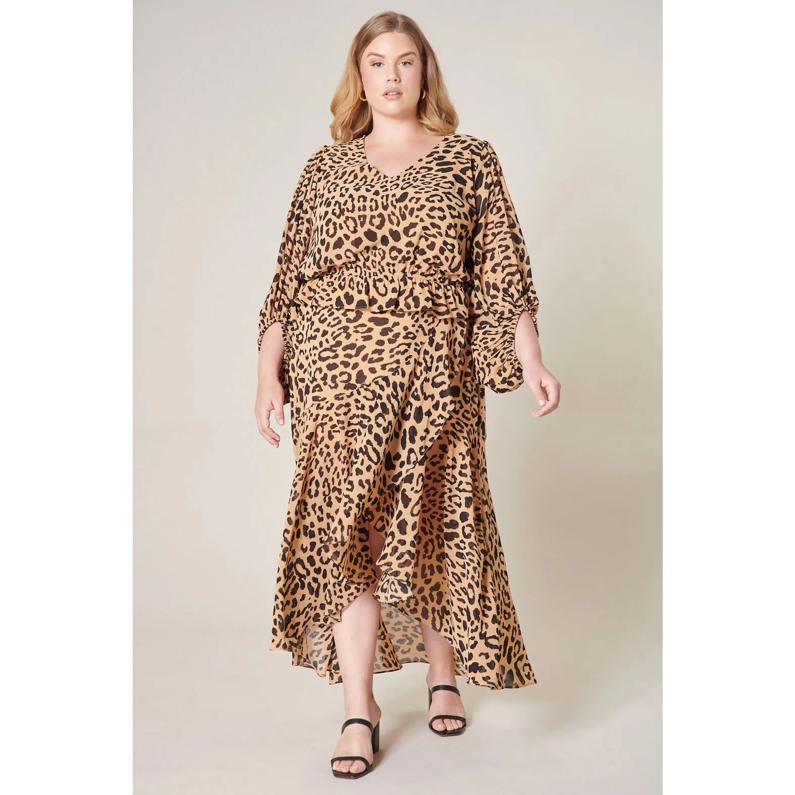 Java Leopard Midi Skirt