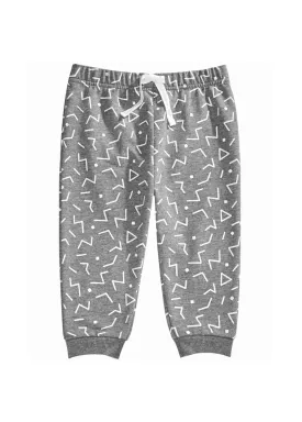 Kids Boy's Printed Joggers,Grey