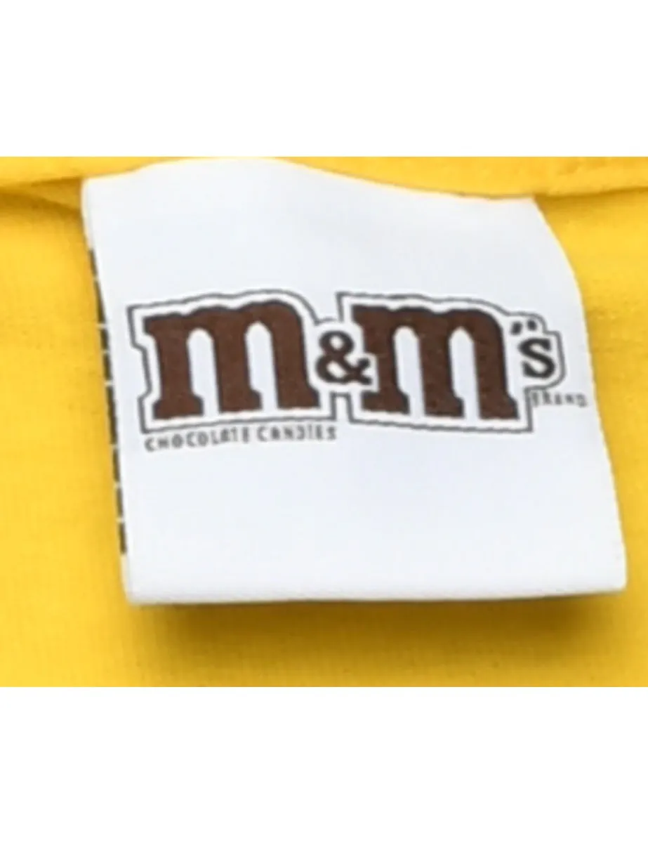M& M Yellow Printed T-shirt - M