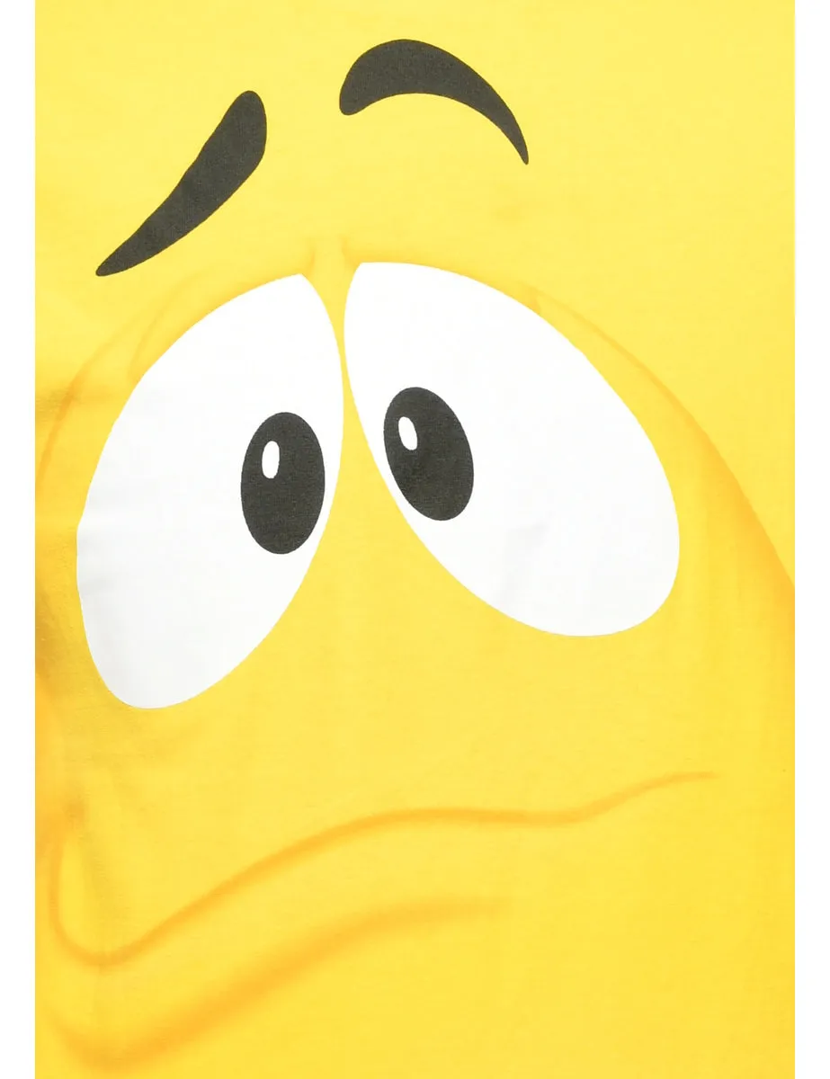 M& M Yellow Printed T-shirt - M