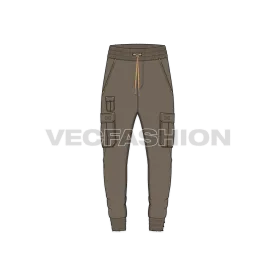 Mens Slim Fit Cargo Joggers