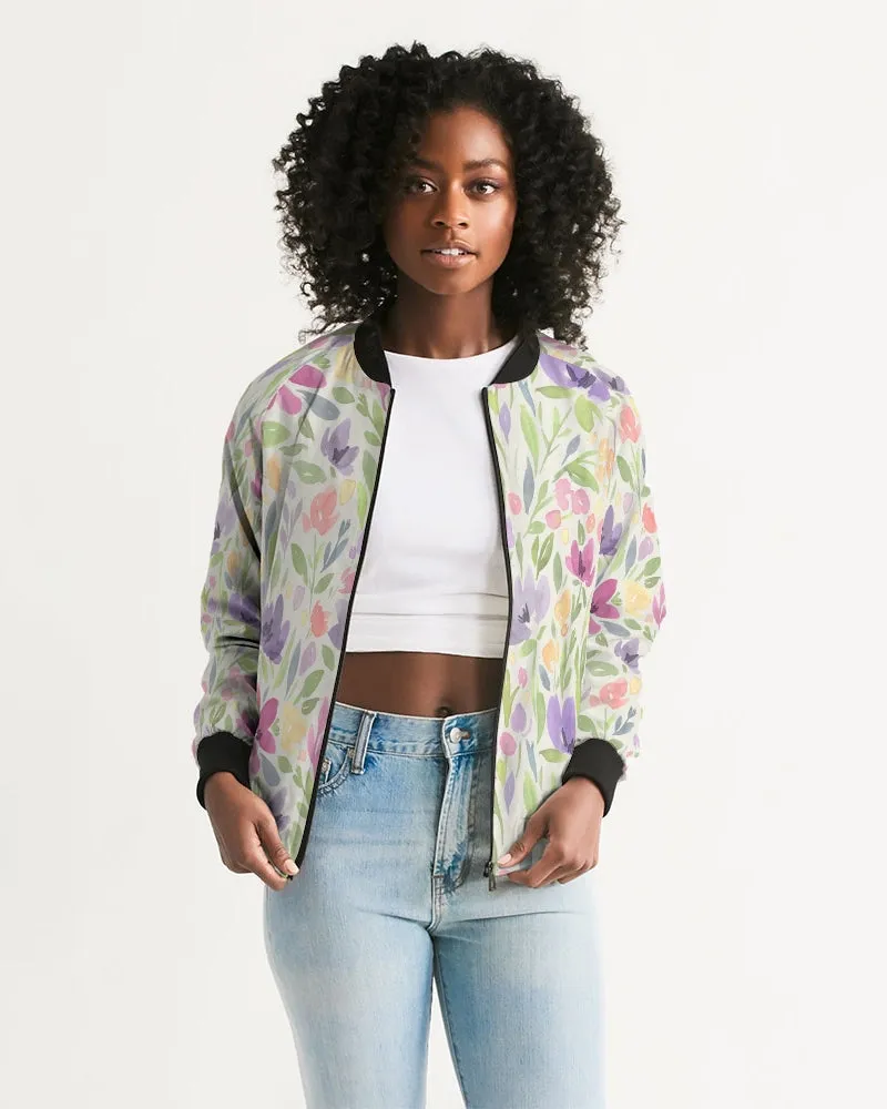Orchis Blooming Women's Bomber Jacket