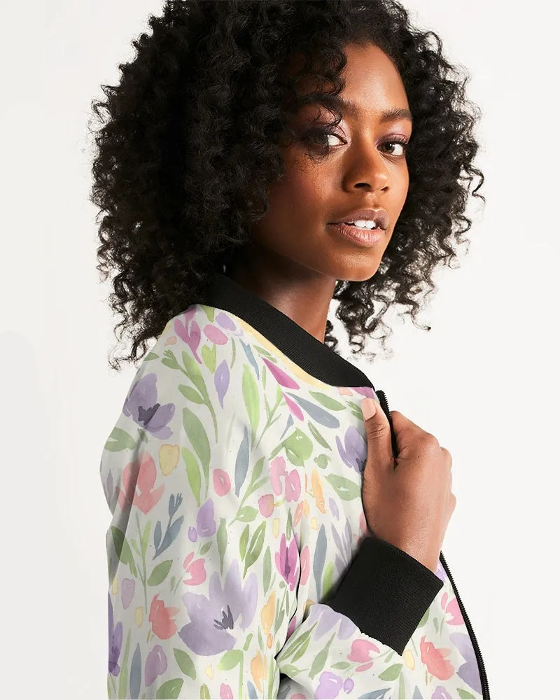 Orchis Blooming Women's Bomber Jacket