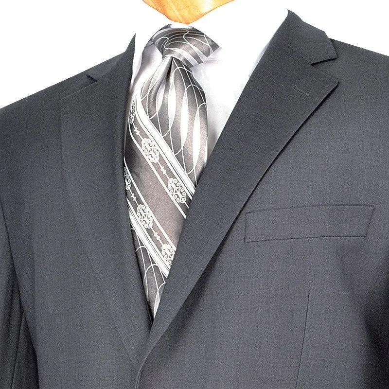 Regular Fit Suit 2 Button 2 Piece in Gray