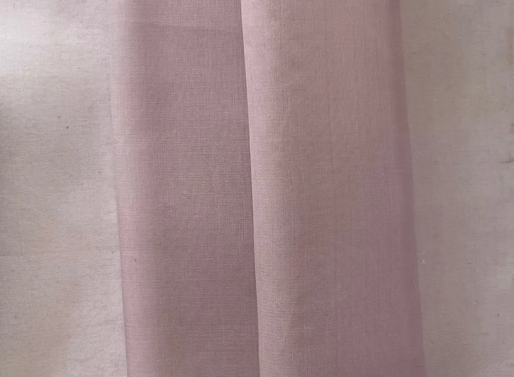 Semi-Sheer Romantic Mauve Mist Silk Organza (Made in Italy)
