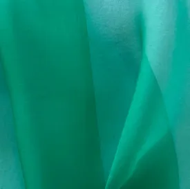 Semi-Sheer Sea Green Silk Organza (Made in Italy)