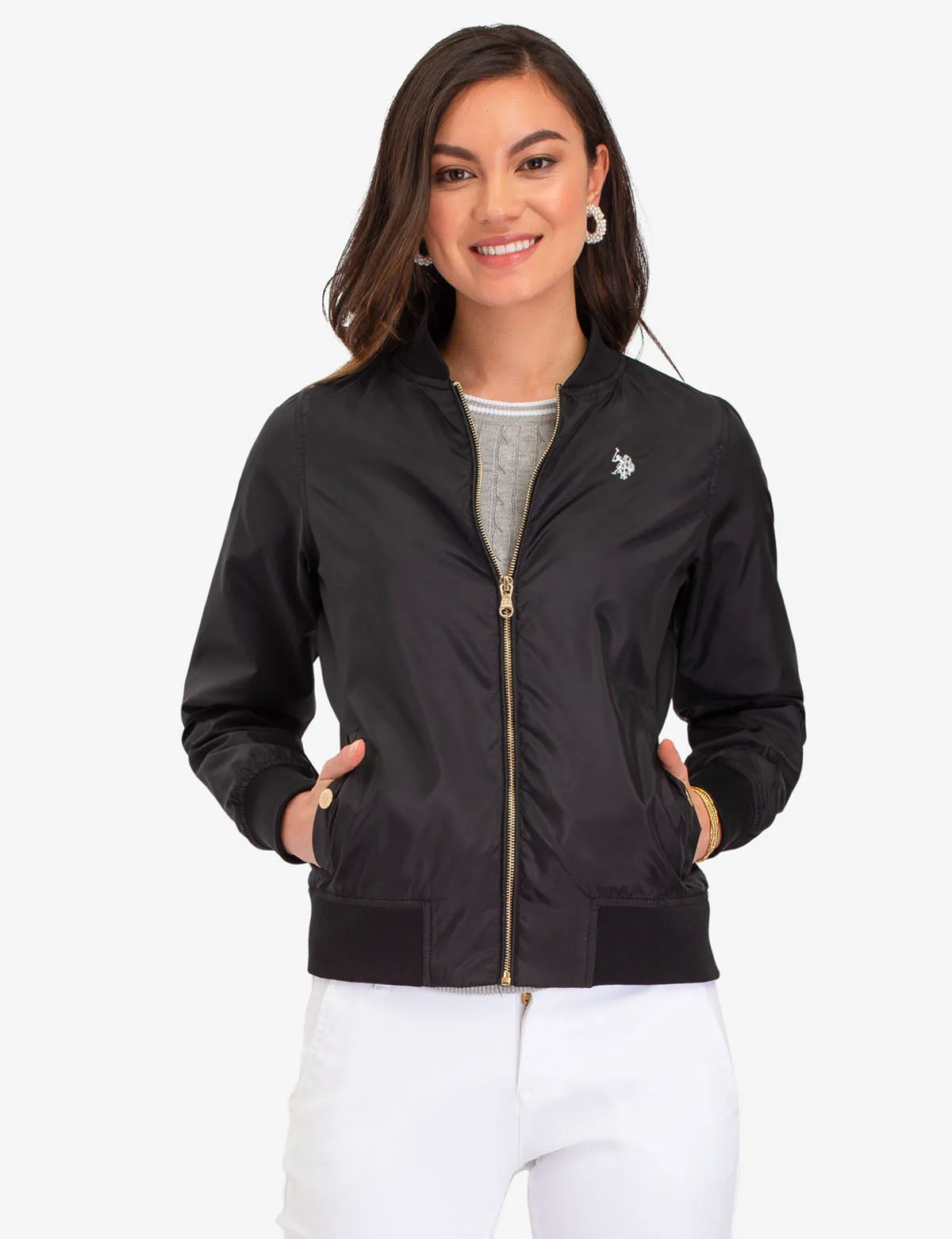 SOLID BOMBER JACKET