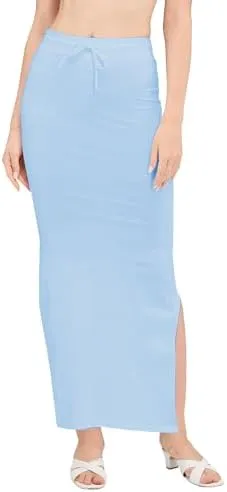 Stretchy Cotton Saree Shapewear Petticoat for Women | Fishcut Petticoat with Side Slit for Easy Movement | Shape Wear for Sarees | Petticoat with Drawstring and stretchable | S to 3XL-2736