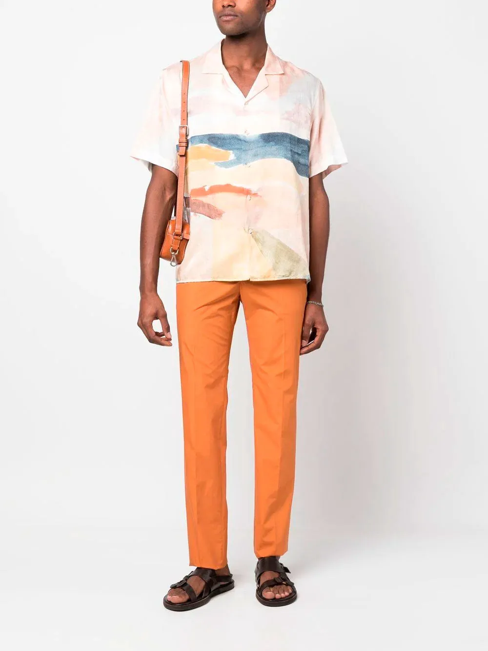 Tailored cotton trousers