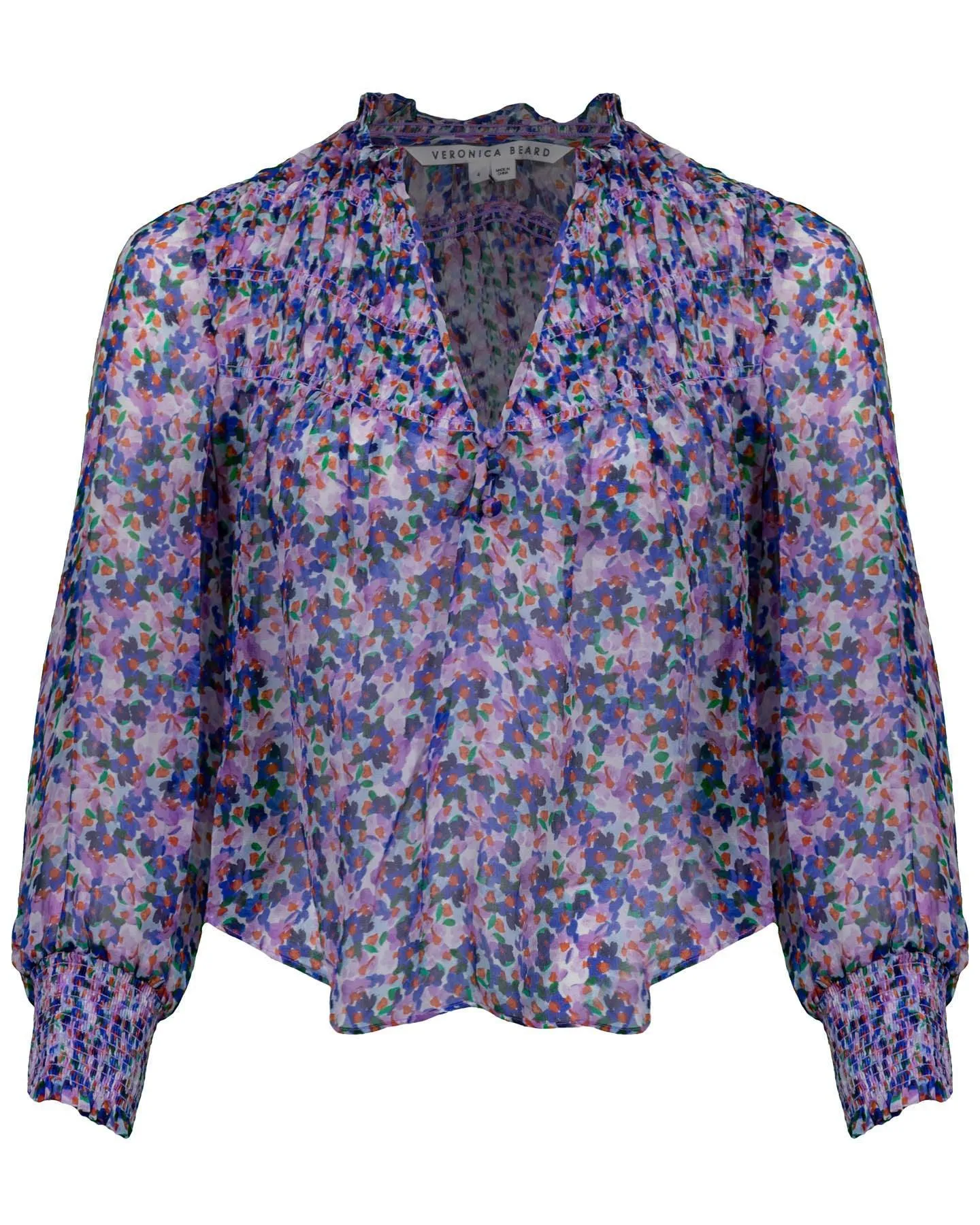 Veronica Beard Mertie Printed Blouse