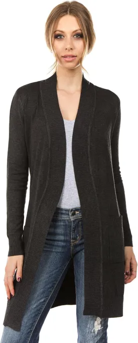 Women's Long Sleeve Sweater Duster Cardigan