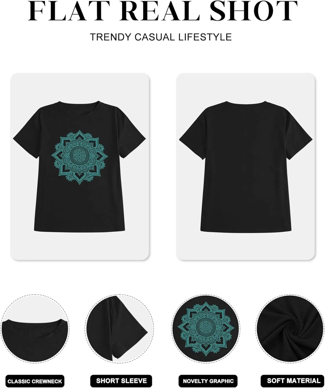 Womens Plus Size Dandelion Print Tshirt Cute Graphic Floral Tees Short Sleeve Summer Blessed Tee Tops
