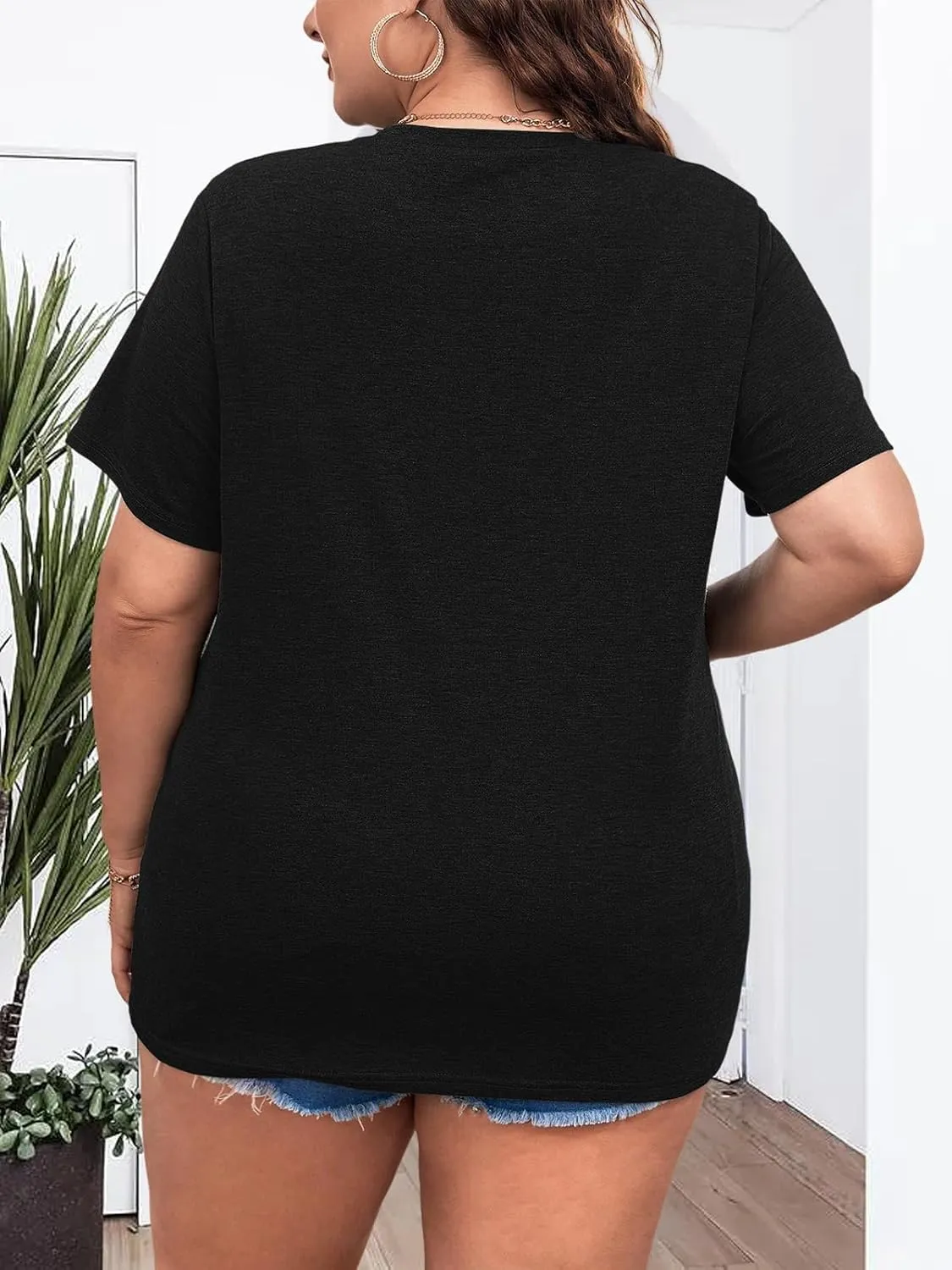 Womens Plus Size Dandelion Print Tshirt Cute Graphic Floral Tees Short Sleeve Summer Blessed Tee Tops